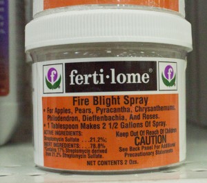 fertilome fire blight spray